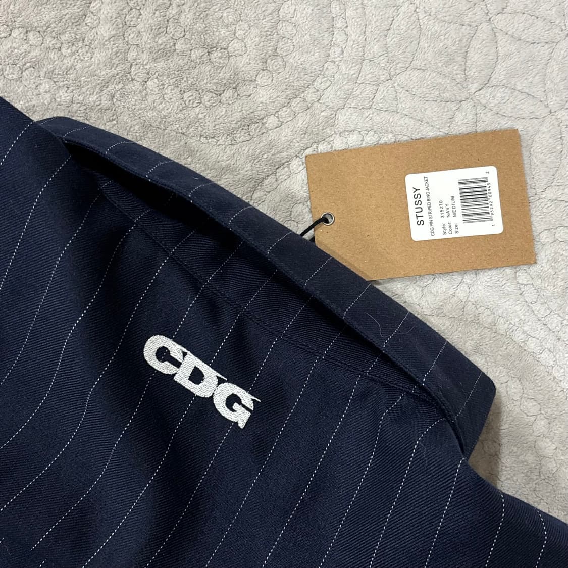 스투시 꼼데가르송 stussy x cdg 스트라이프 자켓 상품이미지3