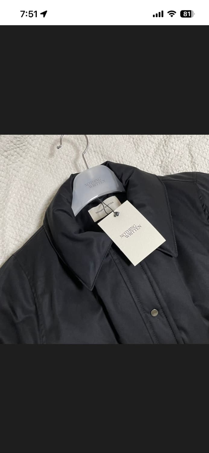 낫띵리튼 motti goose down jacket 블랙 상품이미지2