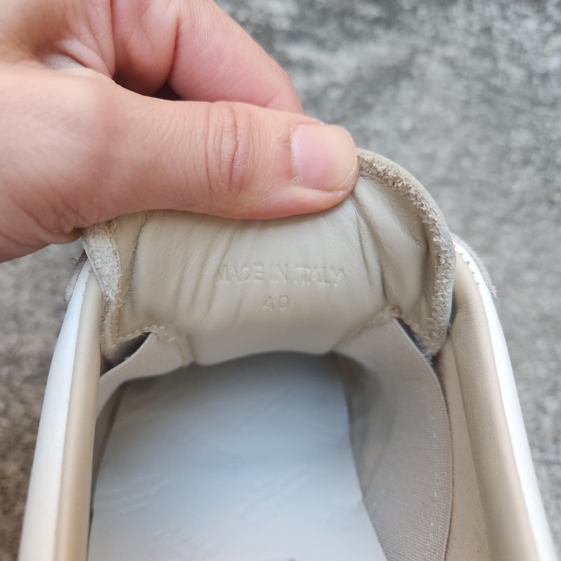 [40] 메종 마르지엘라 카프스킨 레플리카 스니커즈 화이트 상품이미지6