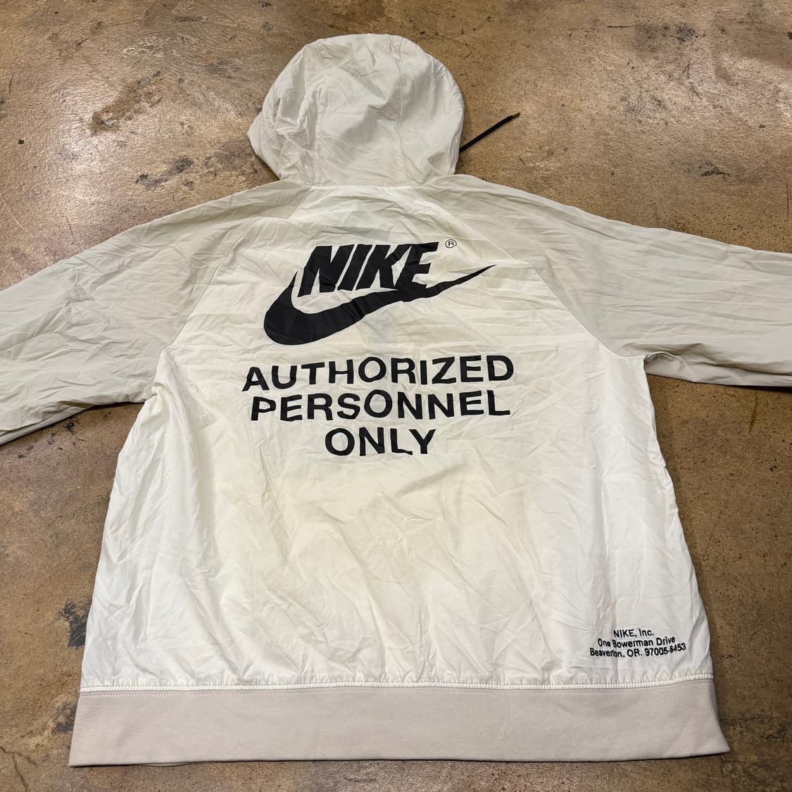 [정품/L] 나이키 바람막이 후드 아이보리 화이트 b14 상품이미지4