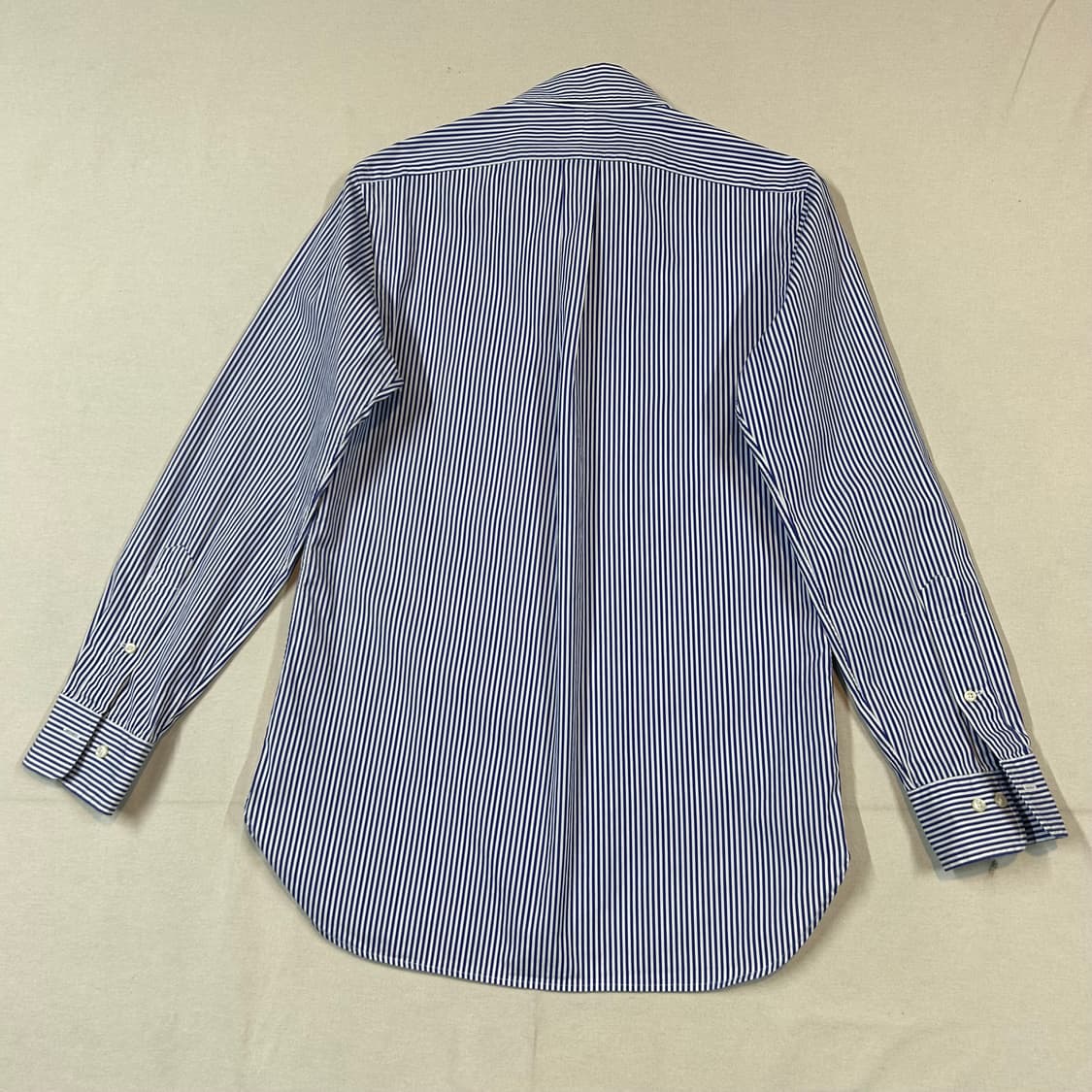 S) 폴로 랄프로렌 클래식핏 블루 스트라이프 포플린 셔츠 T94 상품이미지5