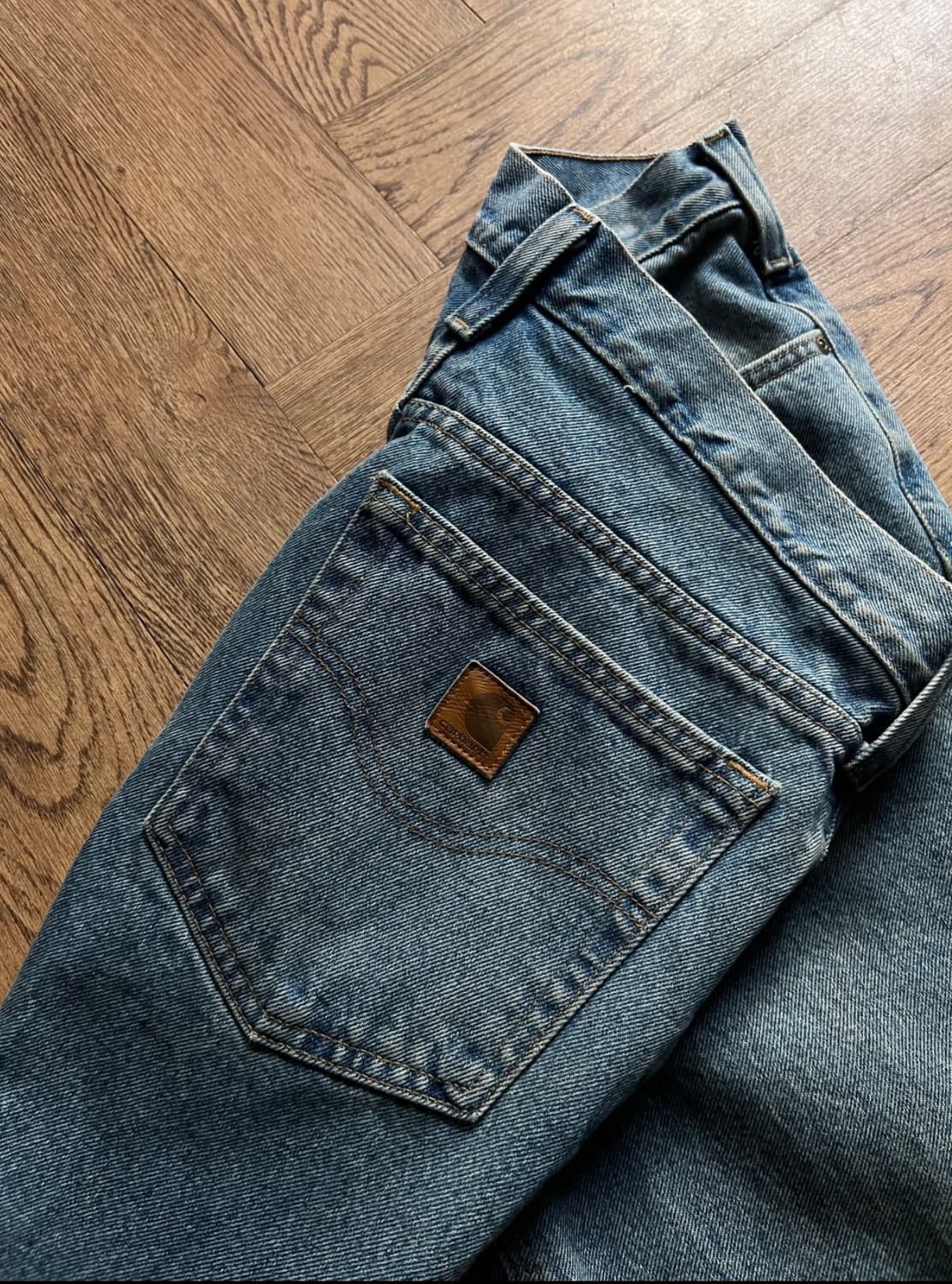 [31]칼하트 USA 미디엄블루 워크 데님 팬츠 상품이미지6