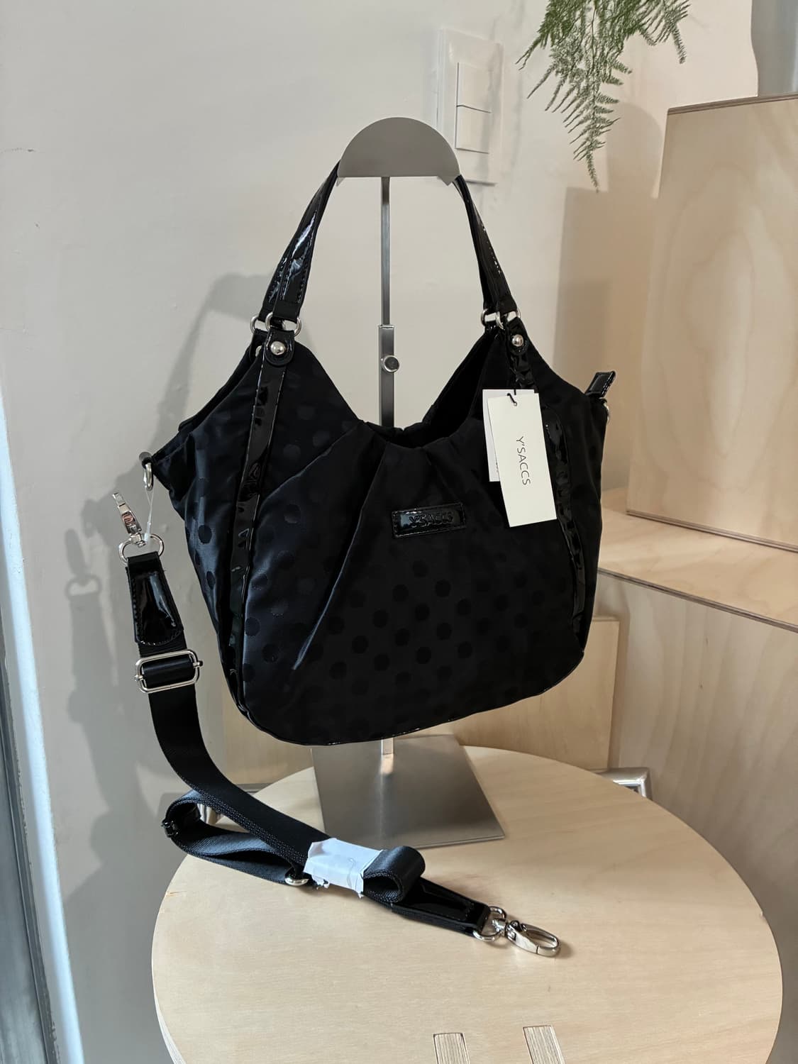 요지 야마모토 Y’SACCS 2WAY 도트 백 상품이미지2