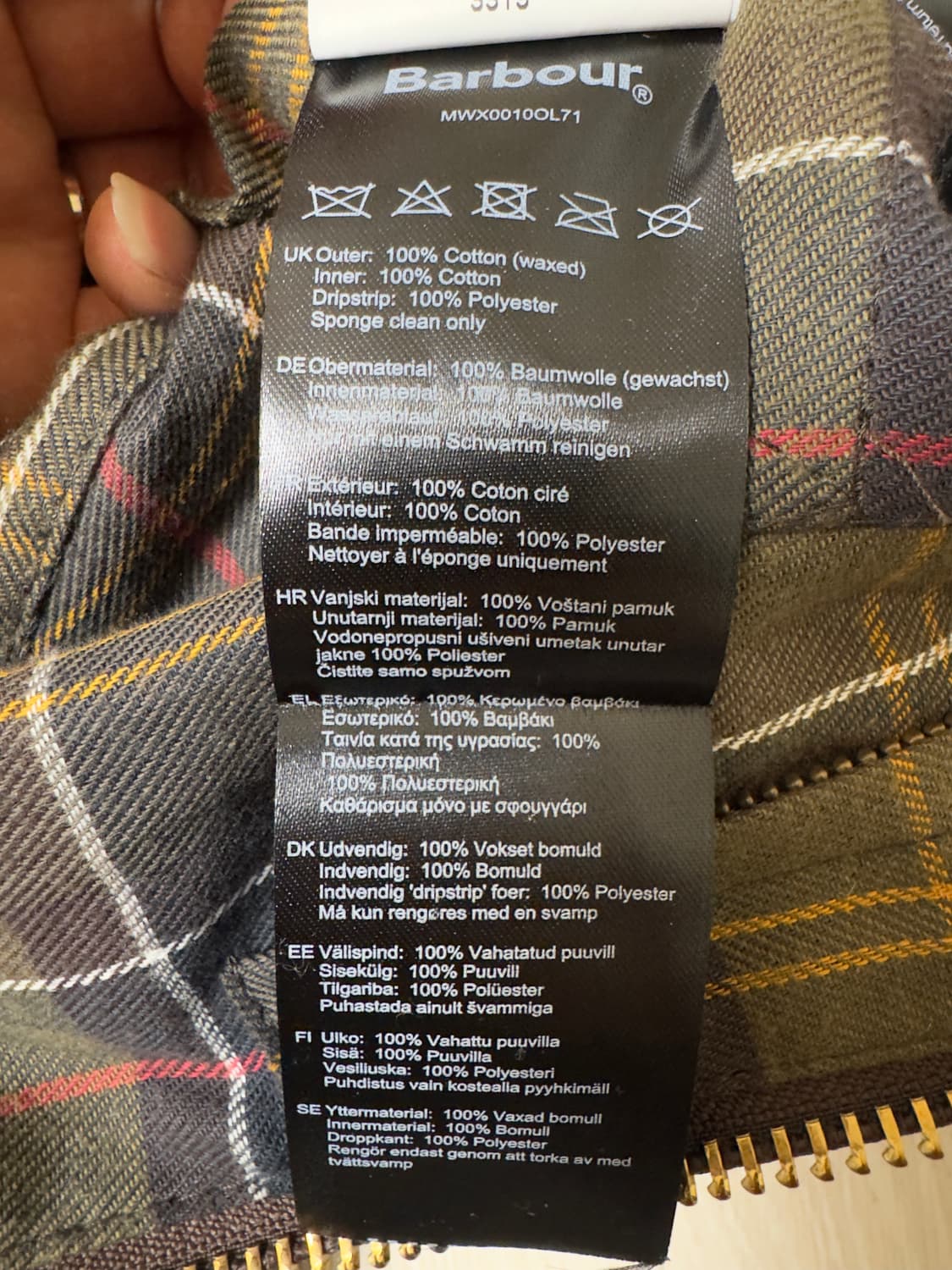 바버 클래식 비데일 c32 자켓 상품이미지10