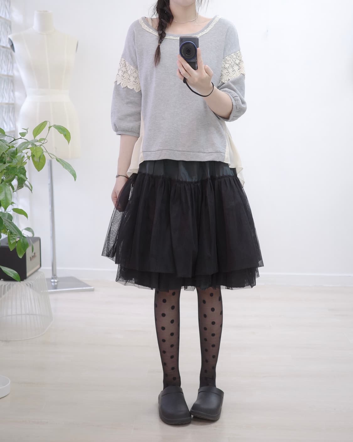 Axes femme grey pleats mtm 상품이미지2