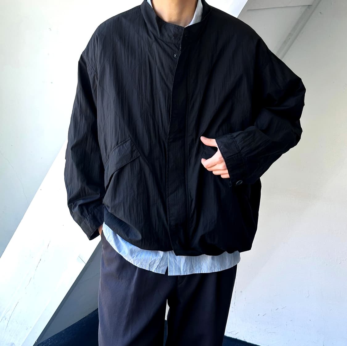 Washer light nylon short mods coat 상품이미지9