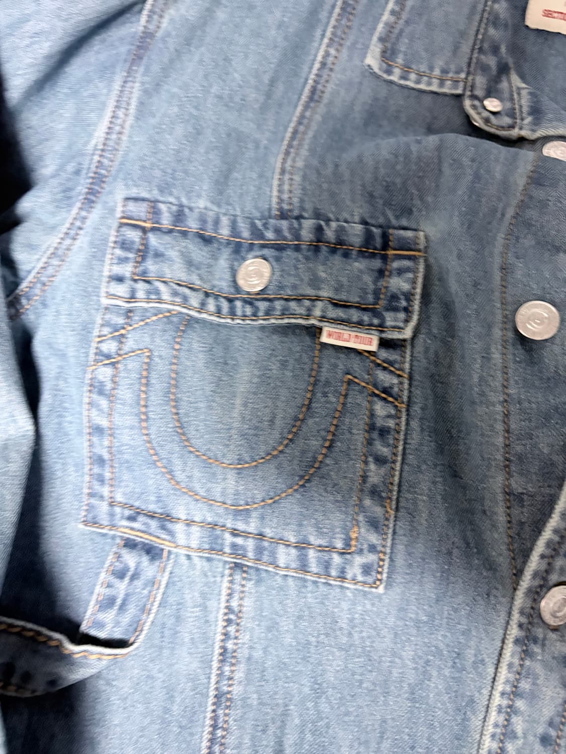 트루릴리젼 인디고 데님셔츠 상품이미지2