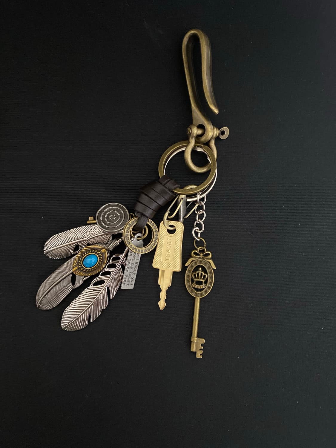 에스닉 깃털 키링 상품이미지2