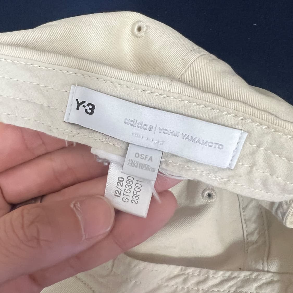 아디다스 Y-3 요지 야마모토 스퀘어 라벨 볼캡 모자 상품이미지4