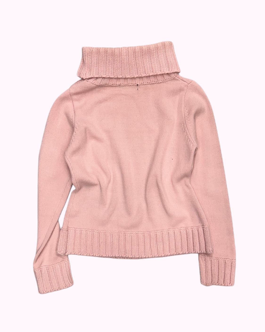 pink button turtle-neck knit 상품이미지4