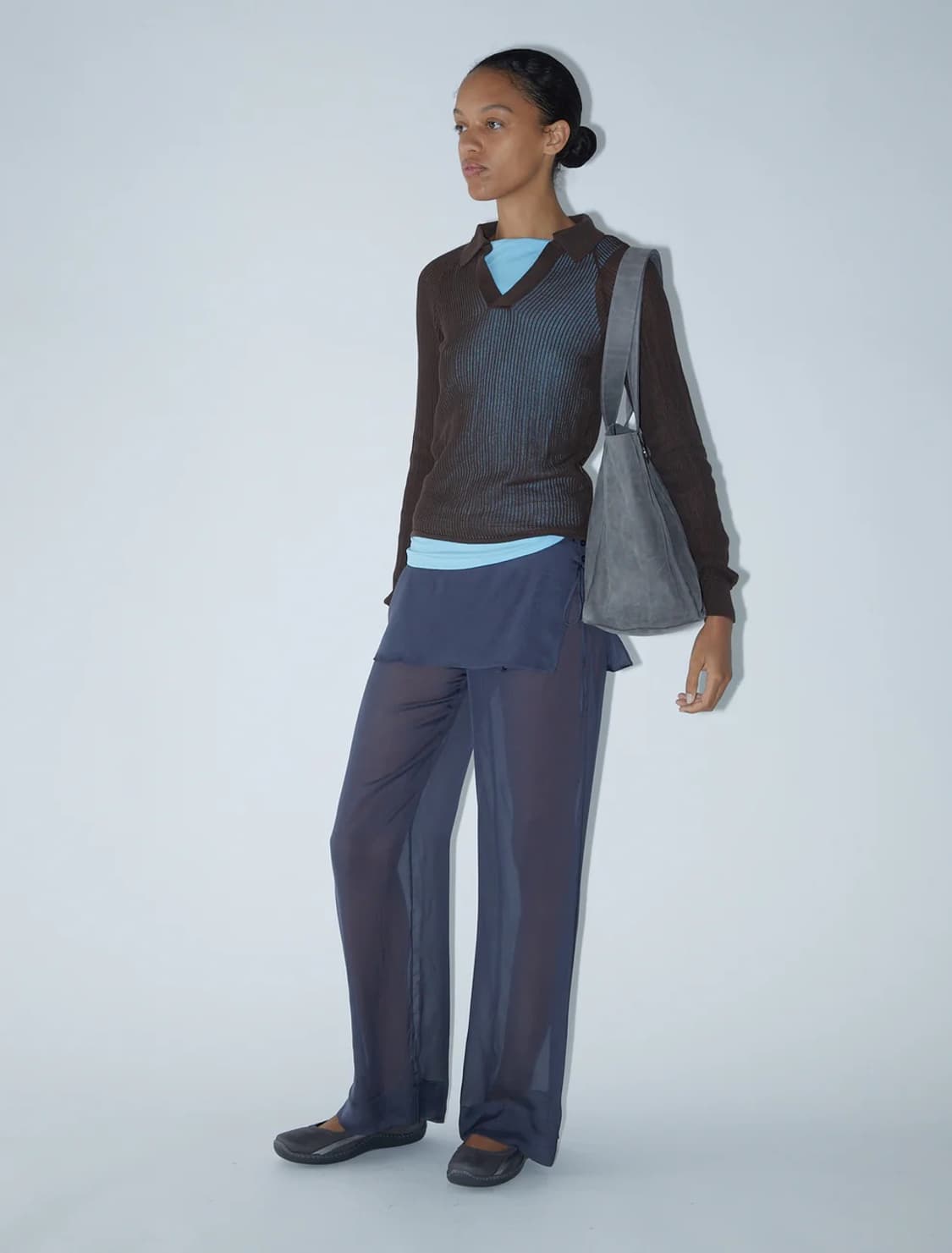 [S,M]팔로마울 Dandy 니트/브라운 상품이미지3