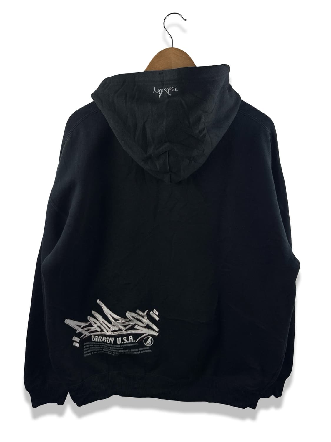 배드보이 프린팅 자수 블랙후디1966 상품이미지2