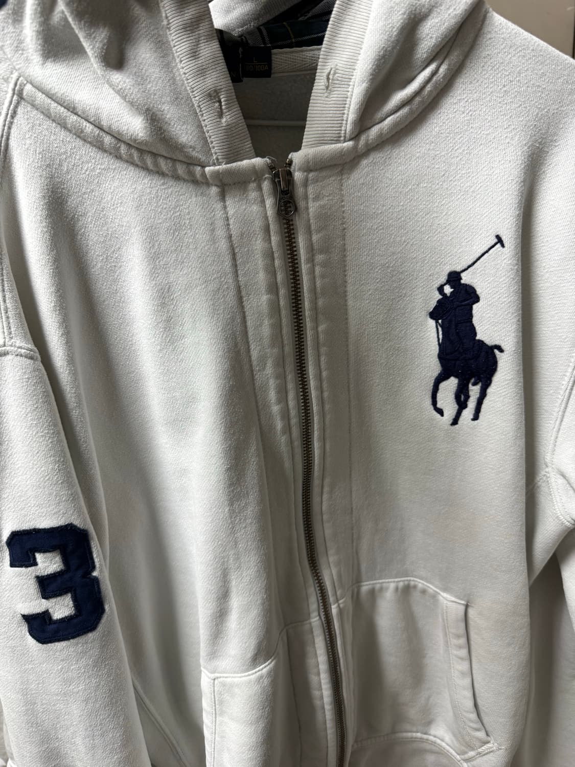 빅폴로 체크 후드집업 상품이미지1