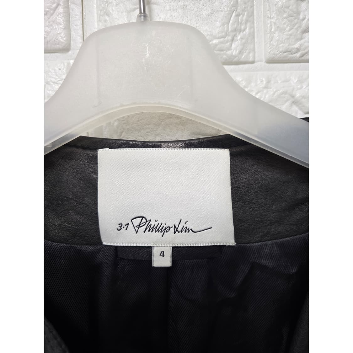 택포) 18s 한섬 3.1 필립림 블랙 가죽 자켓 S 상품이미지2