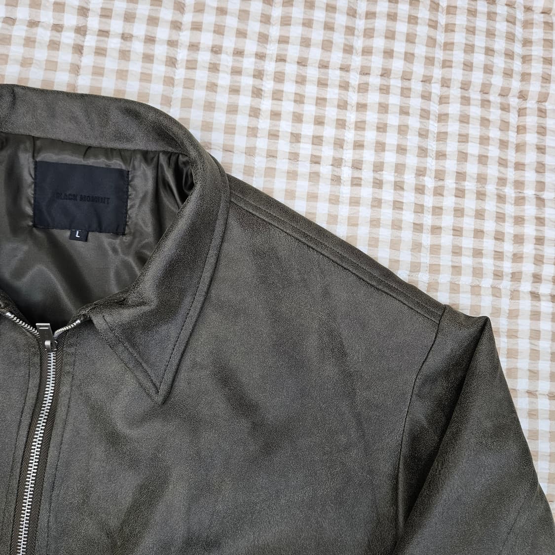 블랙모먼트 간절기 스웨이드 집업자켓 남자100 상품이미지4