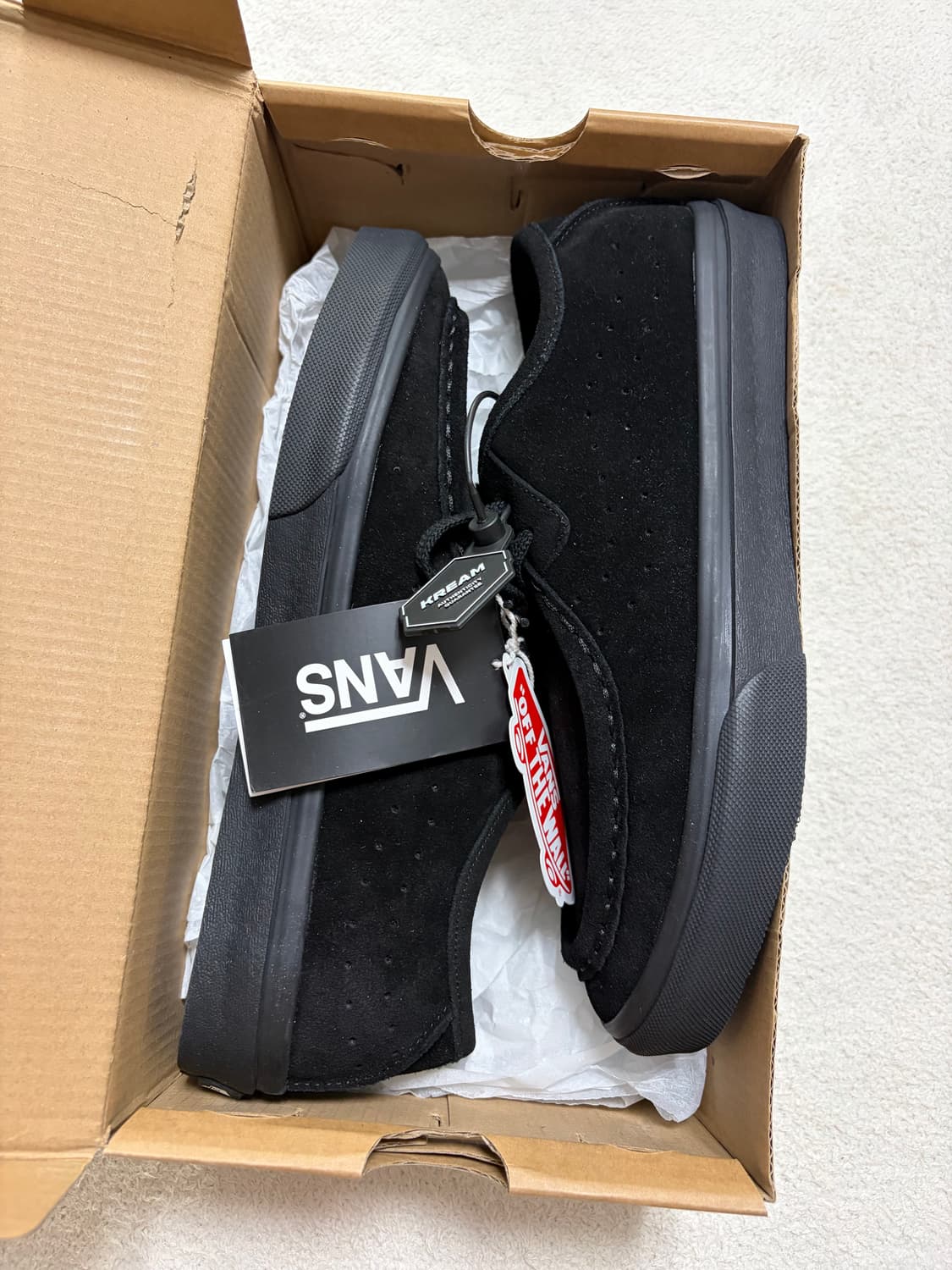 [275]반스 카버 로우 모카신 (블랙) 풀박 택채 새상품 상품이미지3