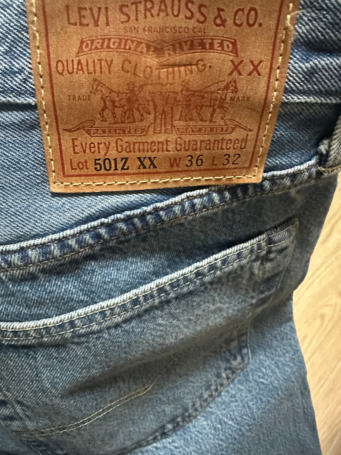 52s 리바이스 501 original (일본) 36x32 상품이미지3