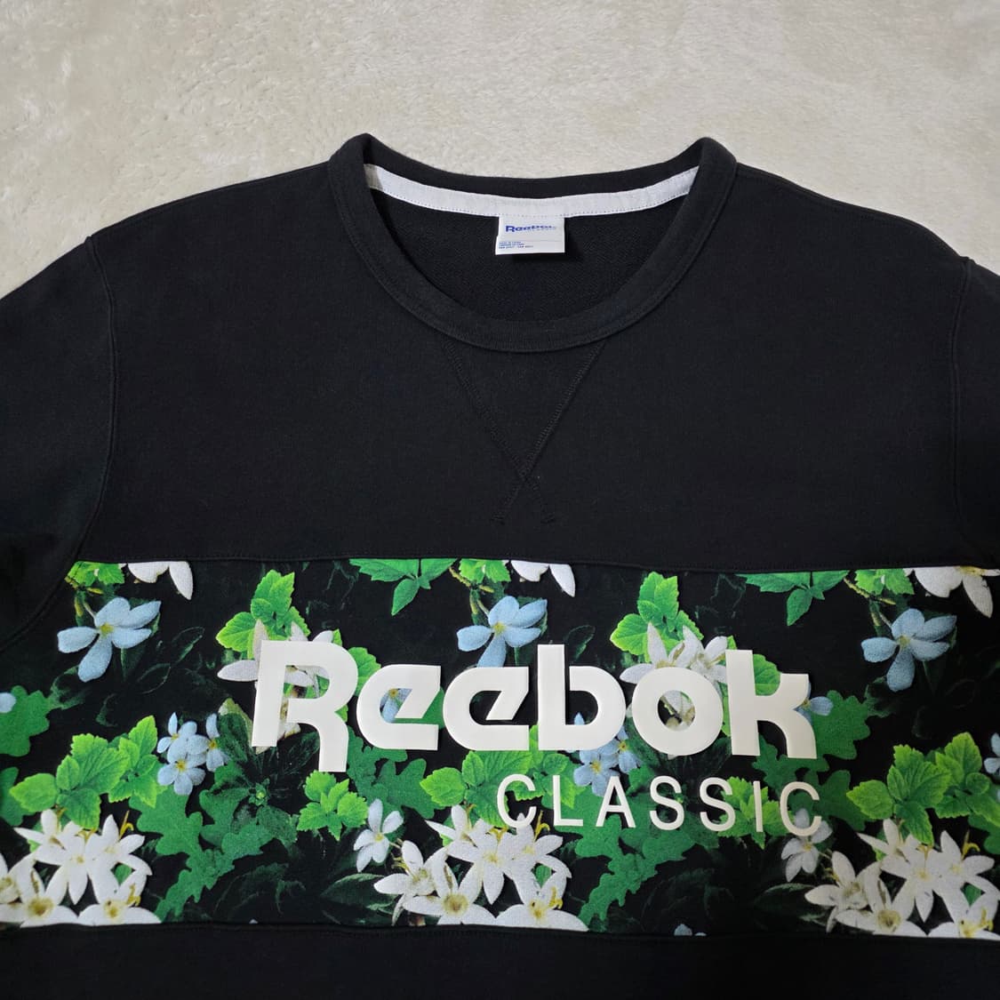 (L)리복클래식 플라워 프린팅 맨투맨 상품이미지2