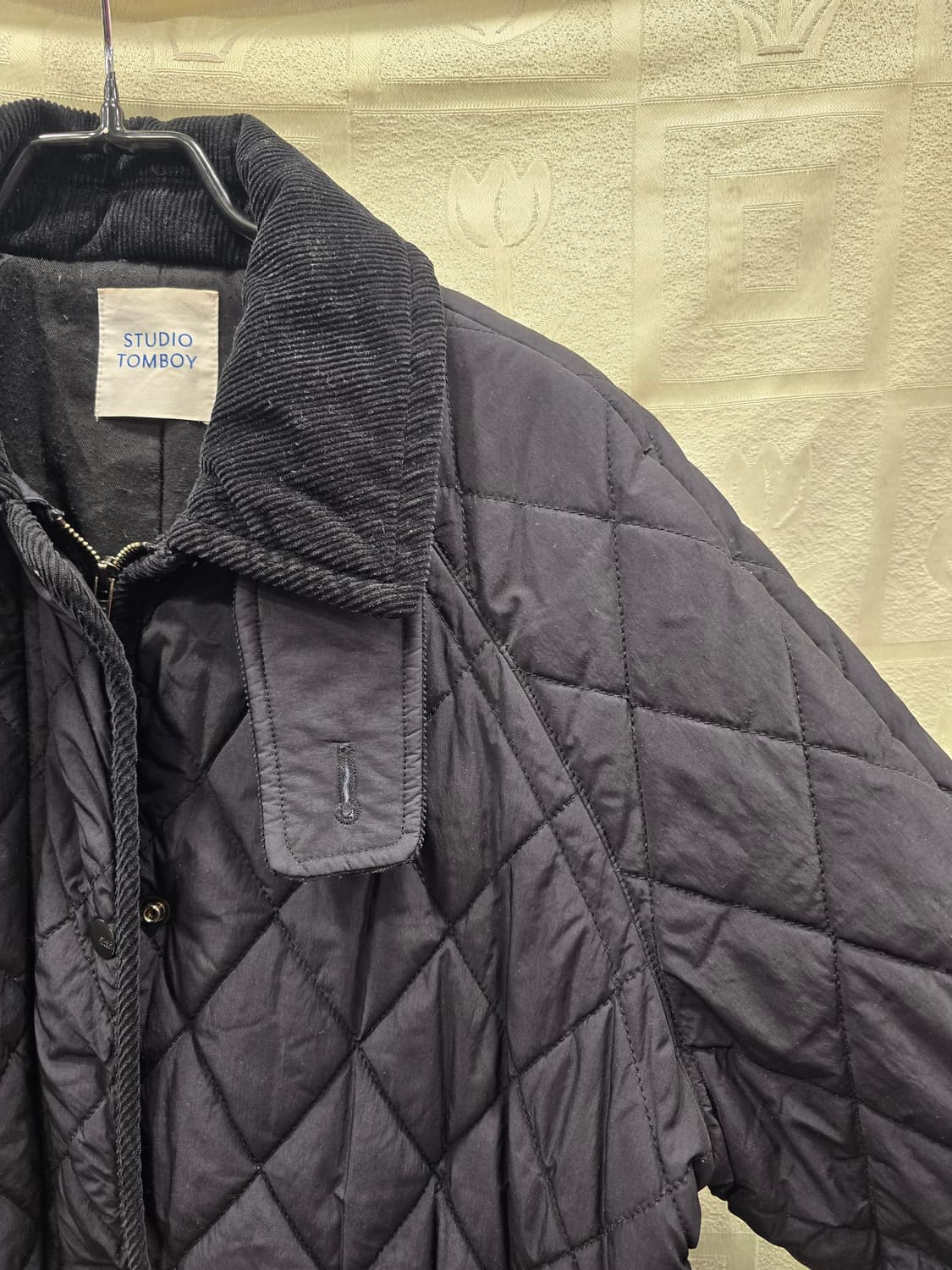 스튜디오 톰보이 퀼팅 자켓 블랙 프리사이즈 상품이미지3