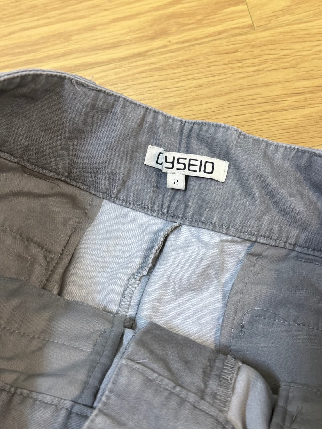 코이세이오 더블 카프리팬츠 그레이 2 상품이미지5