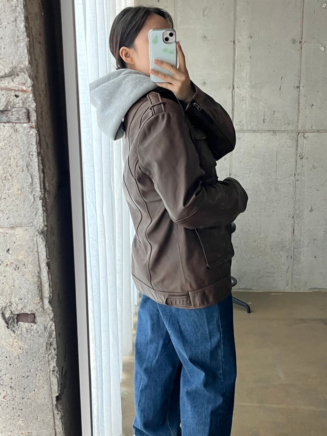 Beyond Closet 양가죽 자켓 브라운 상품이미지4