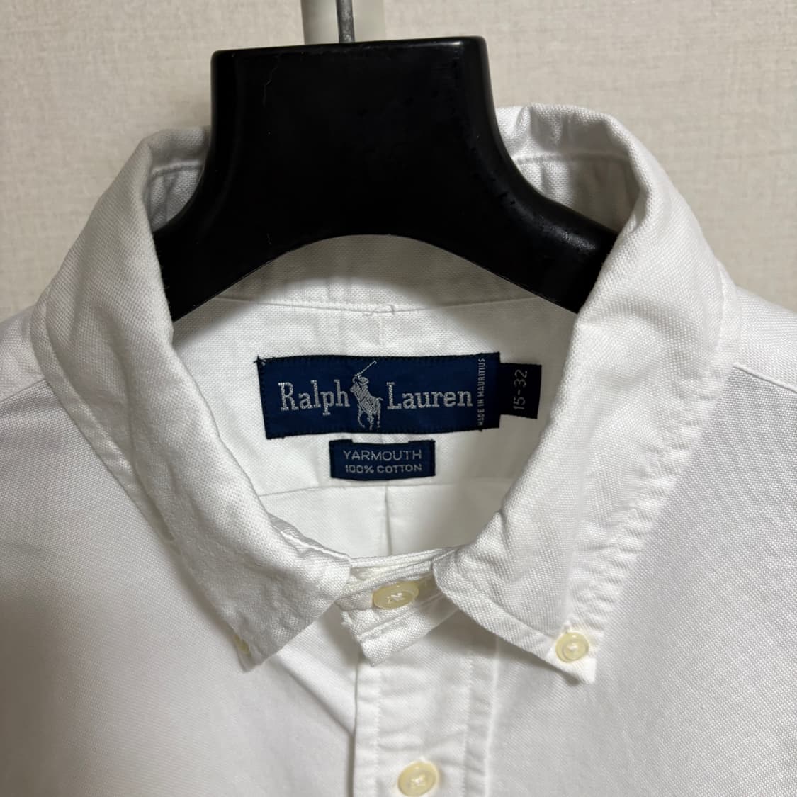 폴로 랄프로렌 야머스핏 옥스포드 셔츠 / 화이트, L 상품이미지4