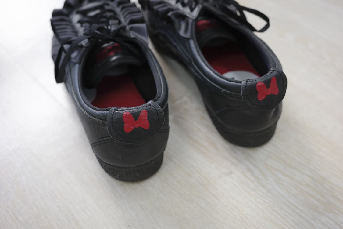 오니츠카타이거X디즈니 미니마우스 Frill black shoes 상품이미지3