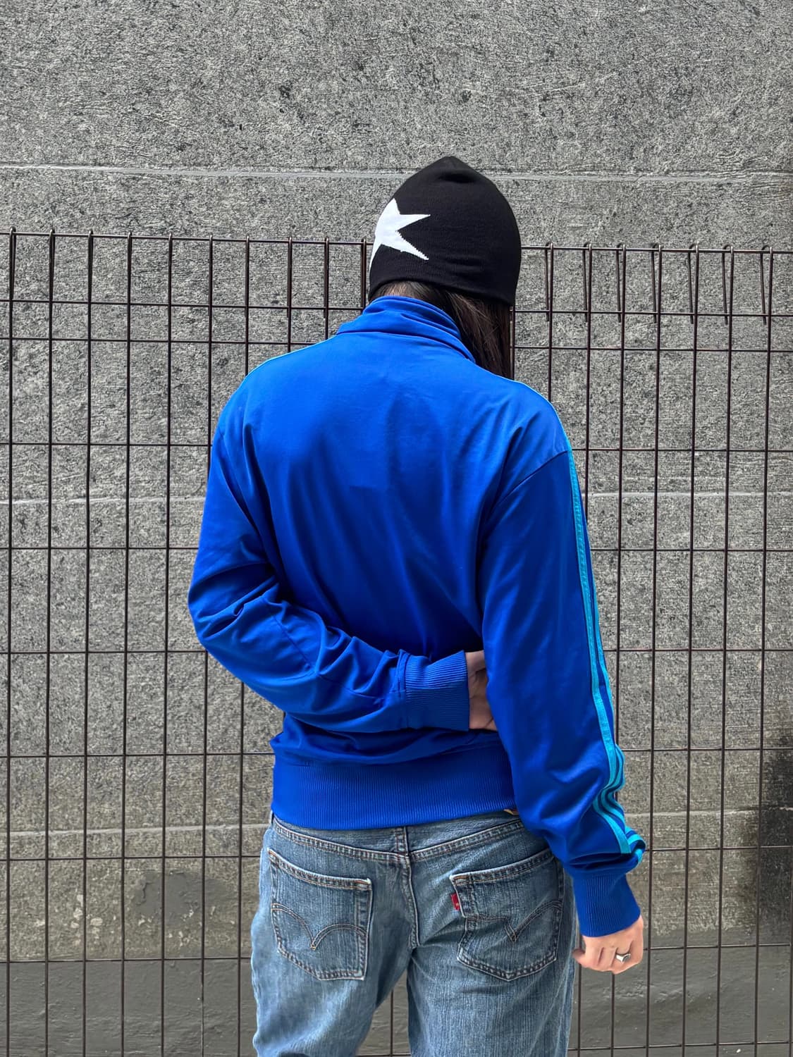 아디다스 블루 삼선 트랙탑 상품이미지4