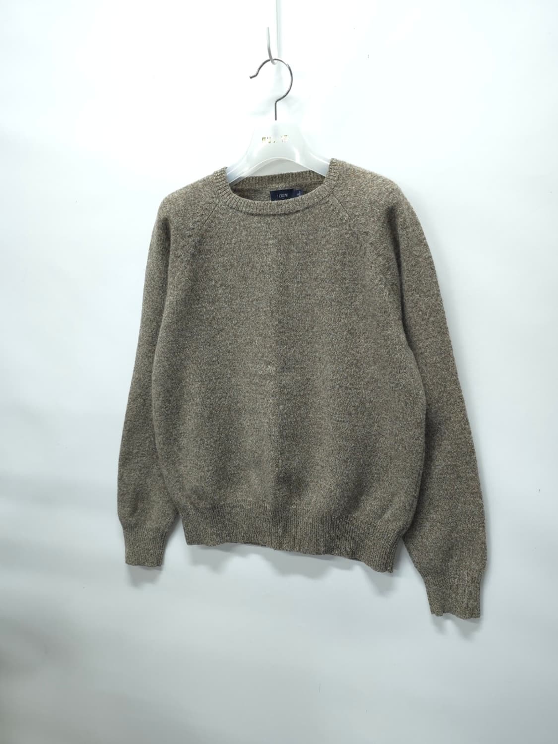 제이크루 여성 100% 램스울 헤더 브라운 라글란 니트 상품이미지2