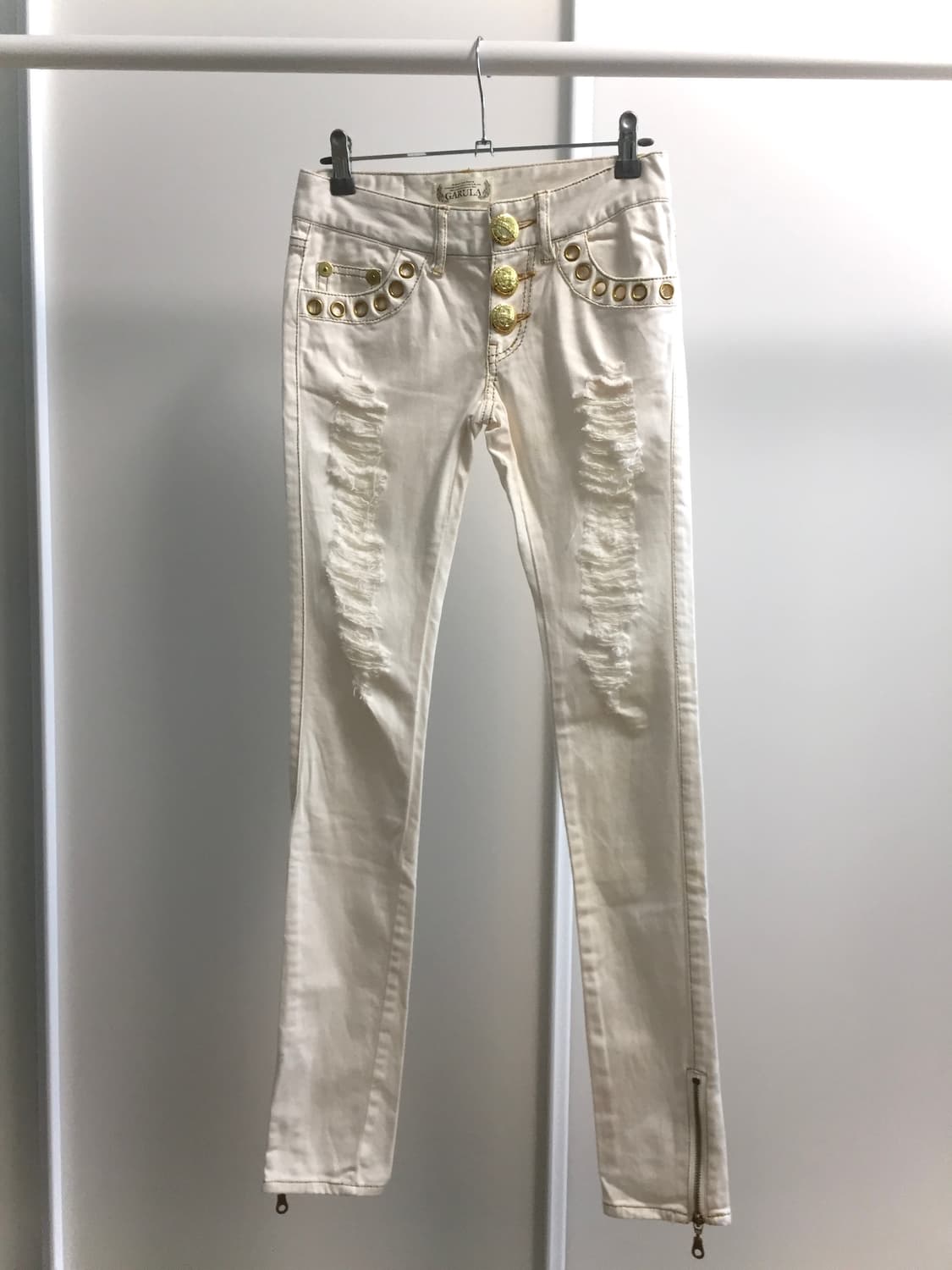 GARULA gold buttons pants 오네갸루 갸루 d.i.a  상품이미지3