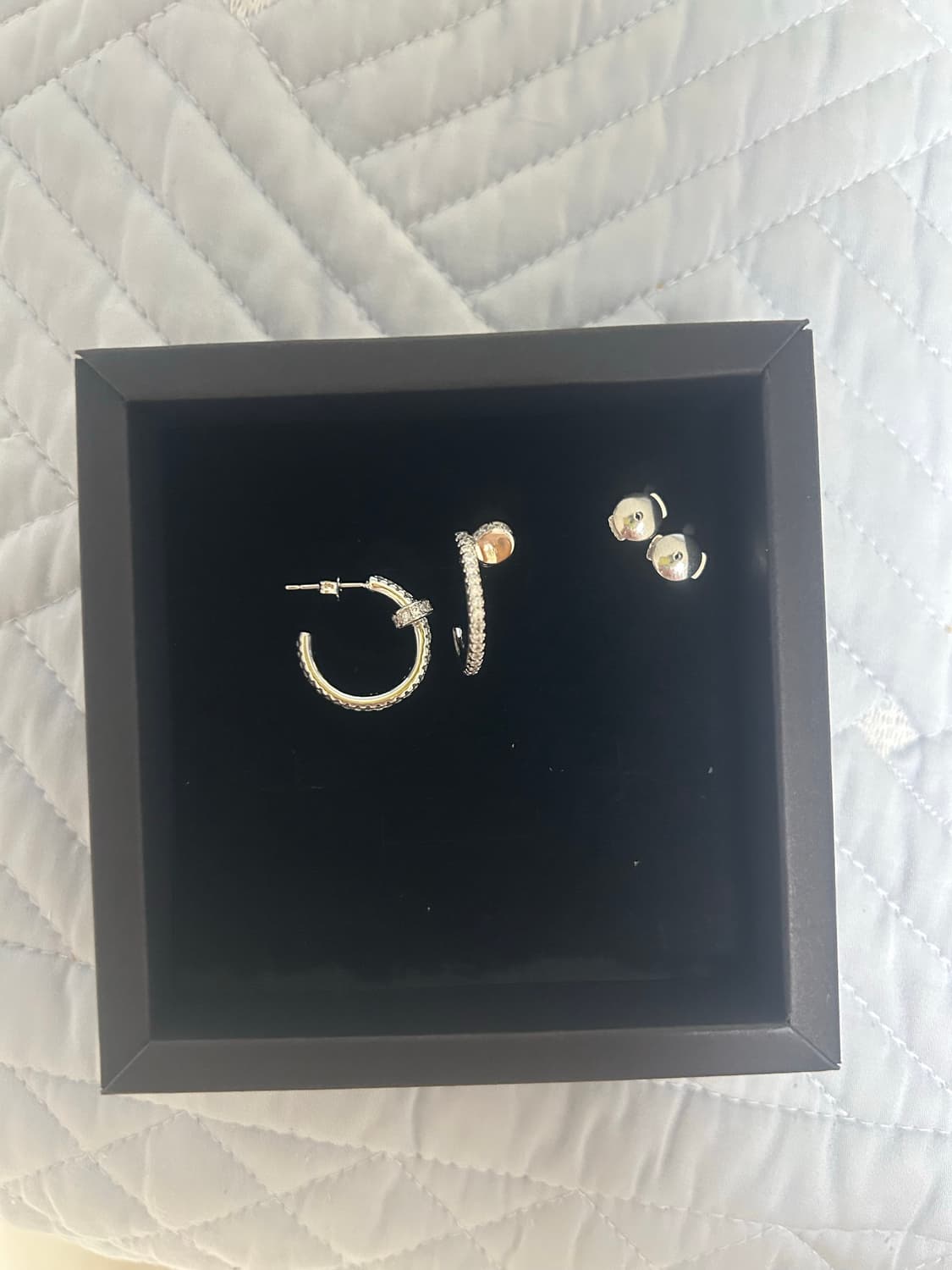 실버 큐빅 귀걸이 상품이미지3