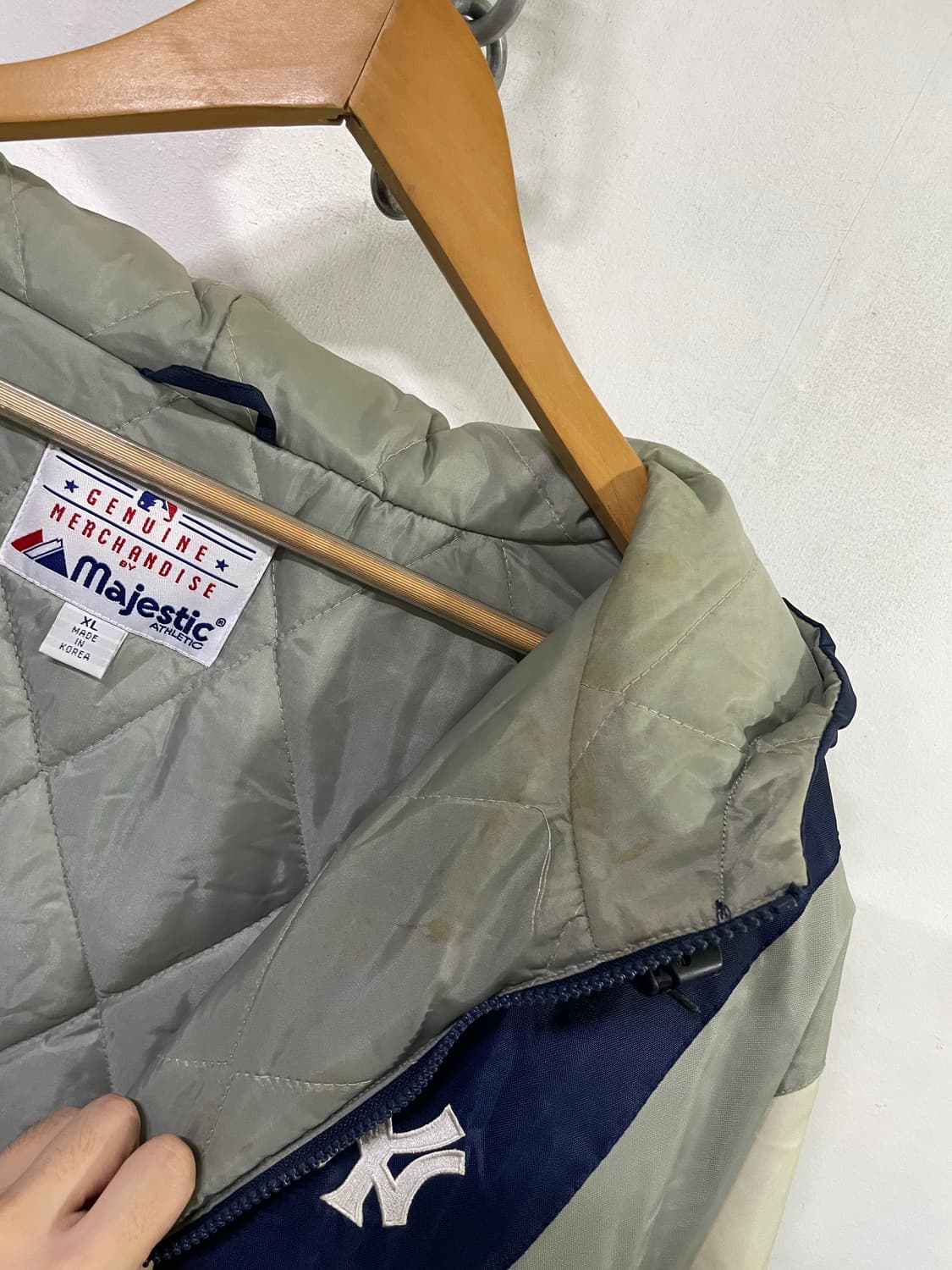 마제스틱 MLB 뉴욕양키즈 올드스쿨 아노락 야구점퍼 오리지날 상품이미지4