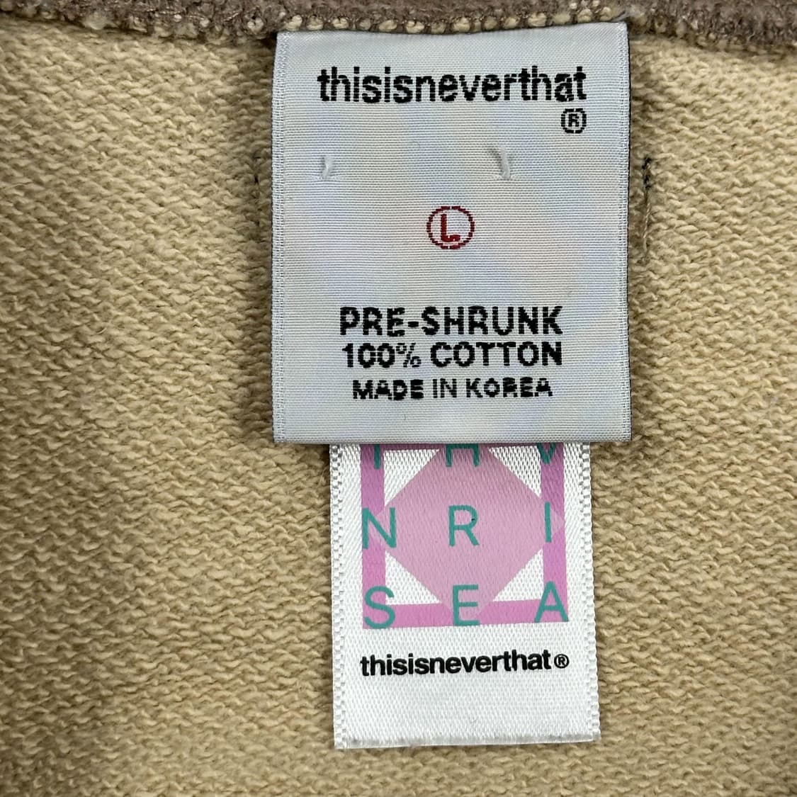 디스이즈네버댓 디네댓 구형 스펠아웃 카모 맨투맨 L 상품이미지5