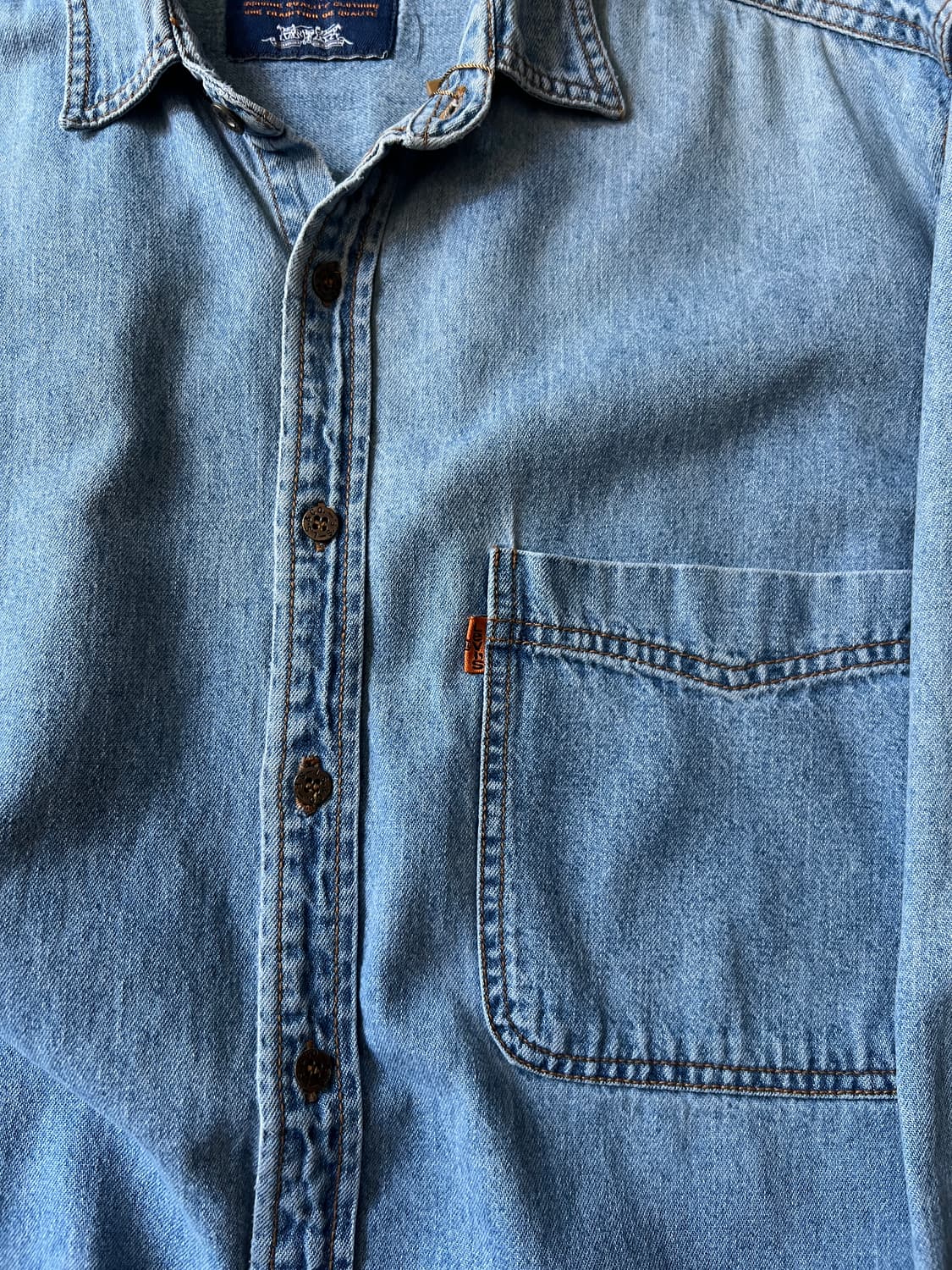 [M]90's 리바이스 오렌지탭 한국제조 데님 셔츠 상품이미지3