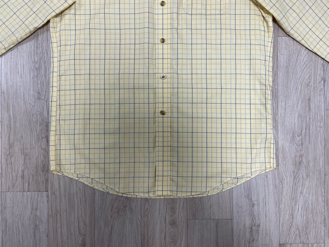 100) 엘엘빈 파스텔 옐로우 윈도우체크 셔츠 상품이미지6