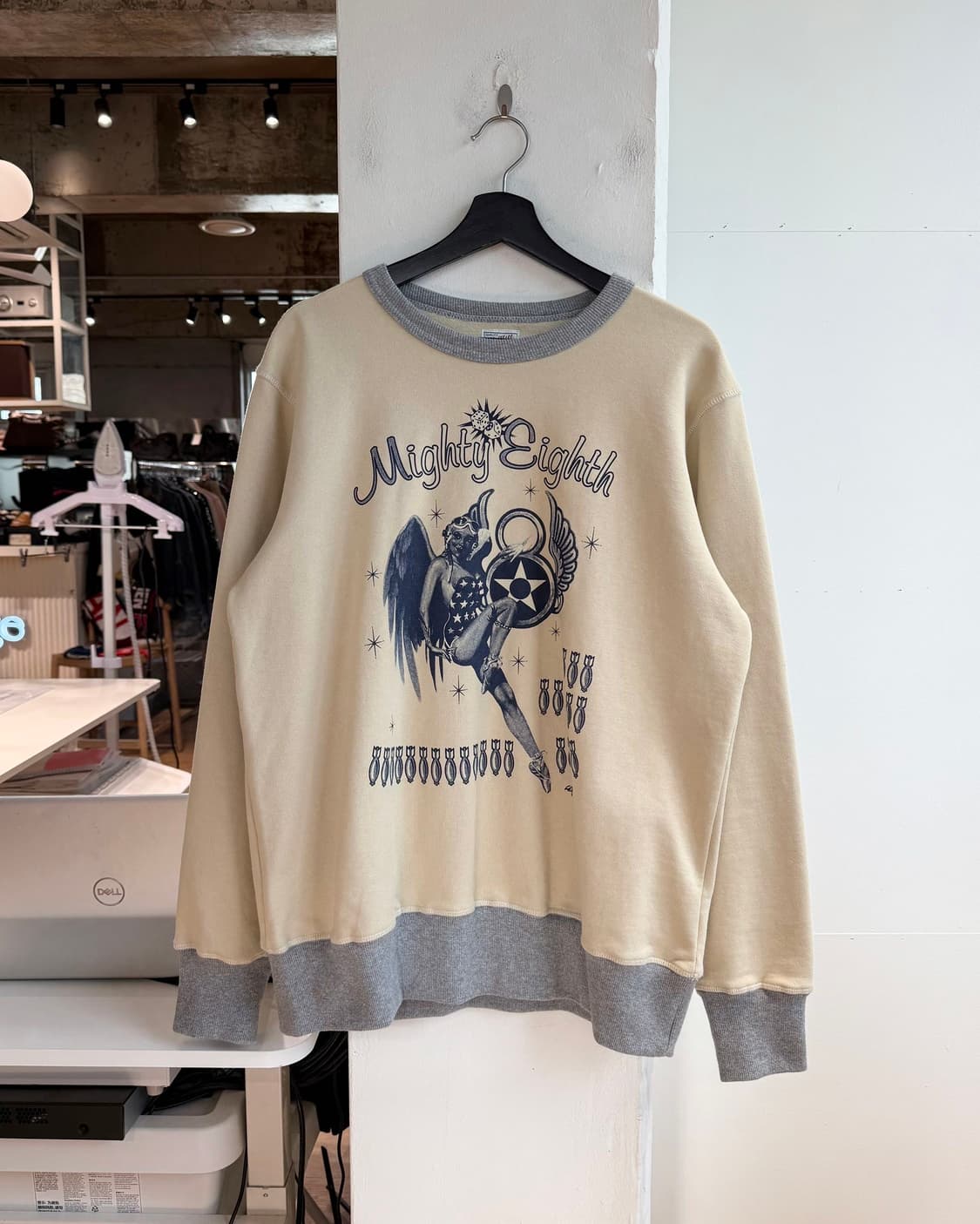 토이즈 맥코이 옐로우 밀리터리 에잇 스웻 셔츠 상품이미지2