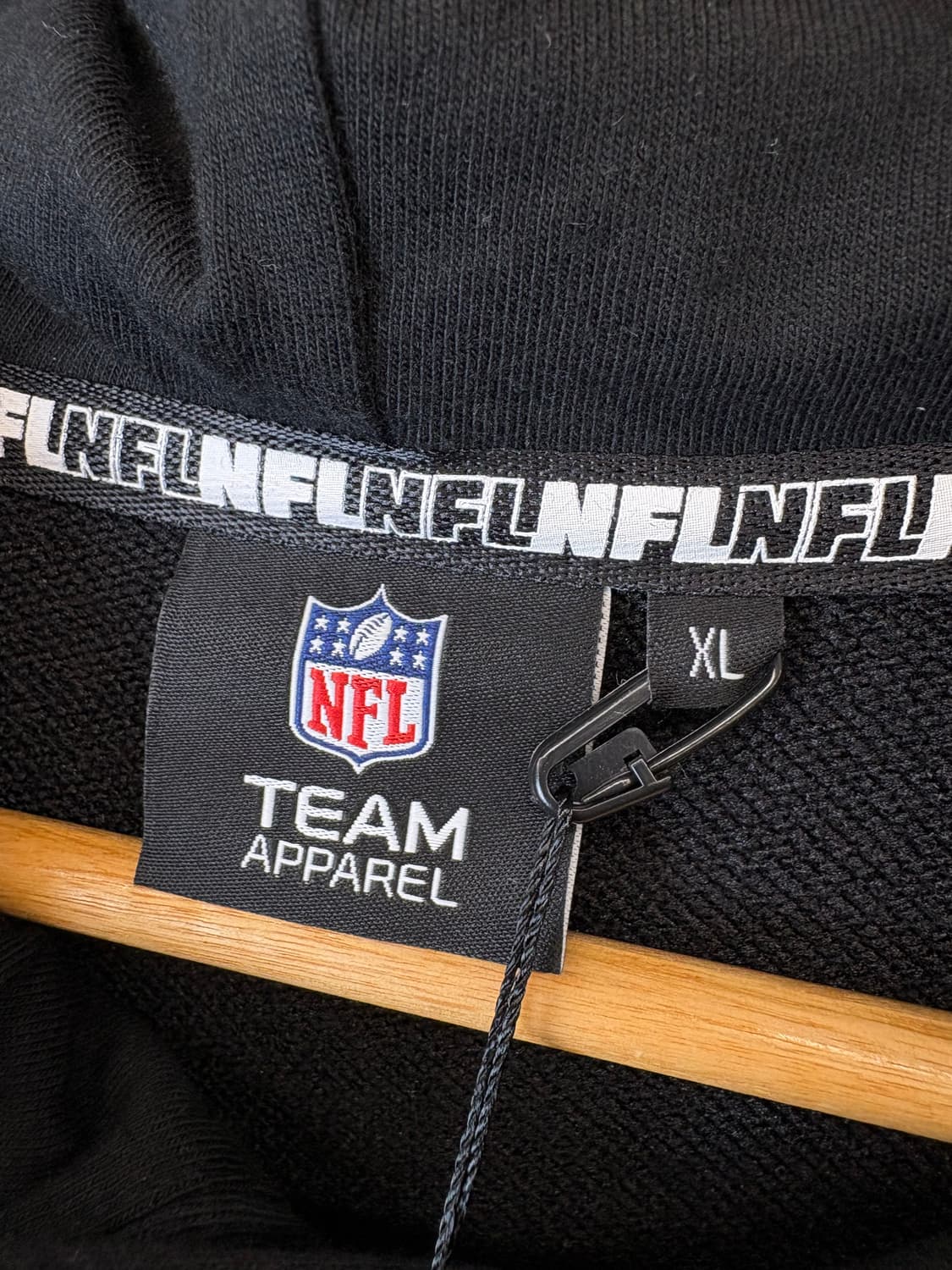 새상품 NFL 레이더스 블랙 빅로고 후드티 상품이미지8