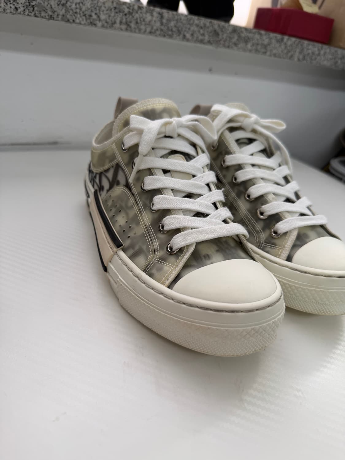 정품) 디올 오블리크 B23 로우탑 스니커즈 36.5 상품이미지4