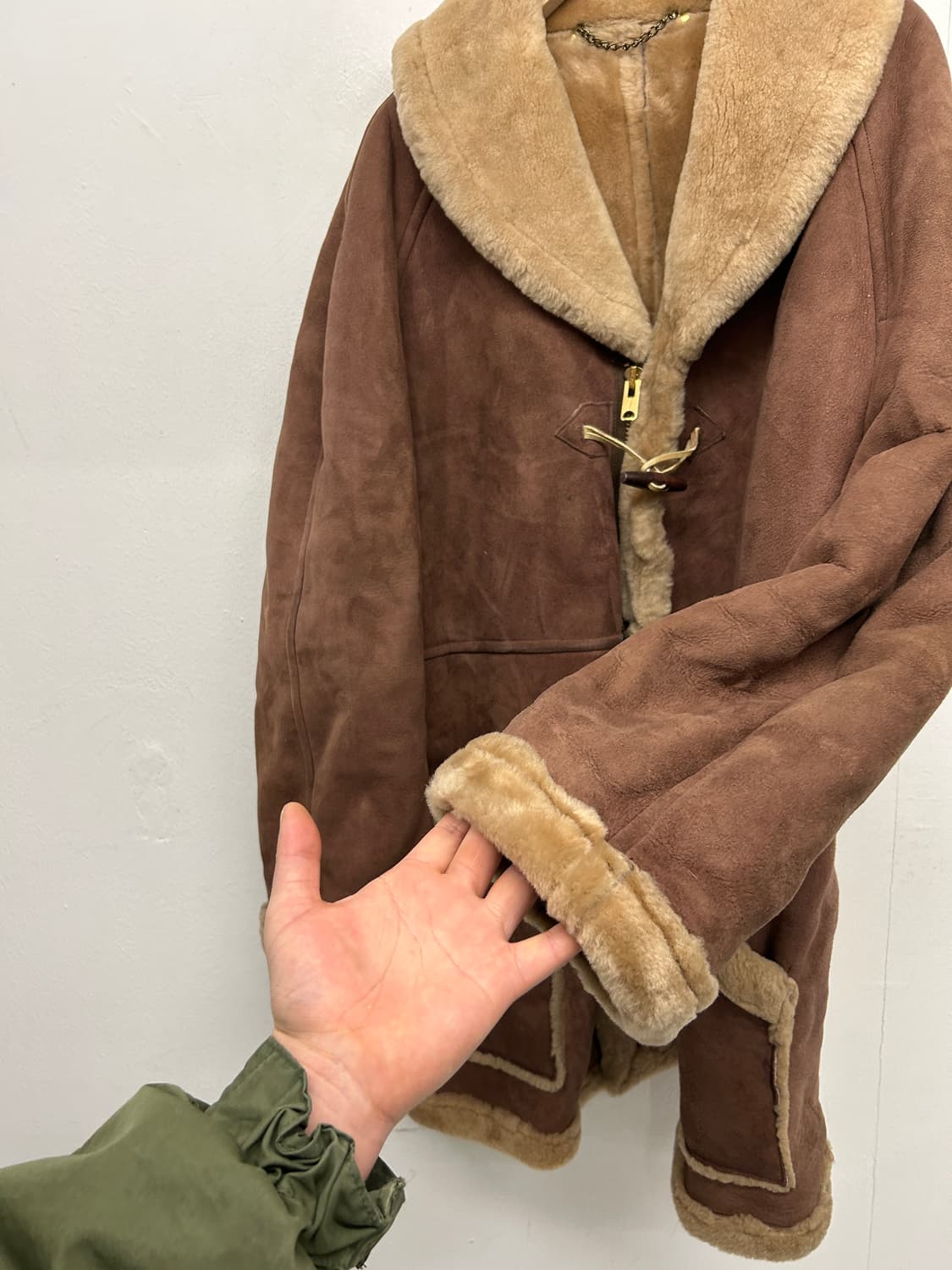 PALEY 리얼 무스탕 더플코트 상품이미지2