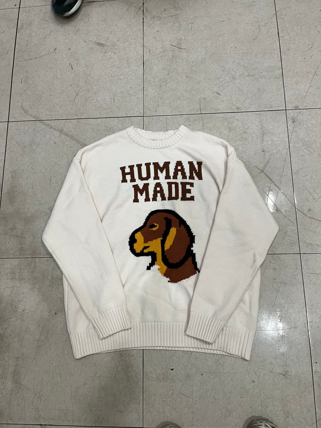 휴먼메이드 아이보리 니트 팝니당 상품이미지3