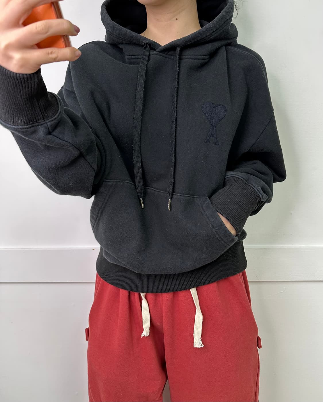 100 아미 하트로고 후드티 상품이미지1