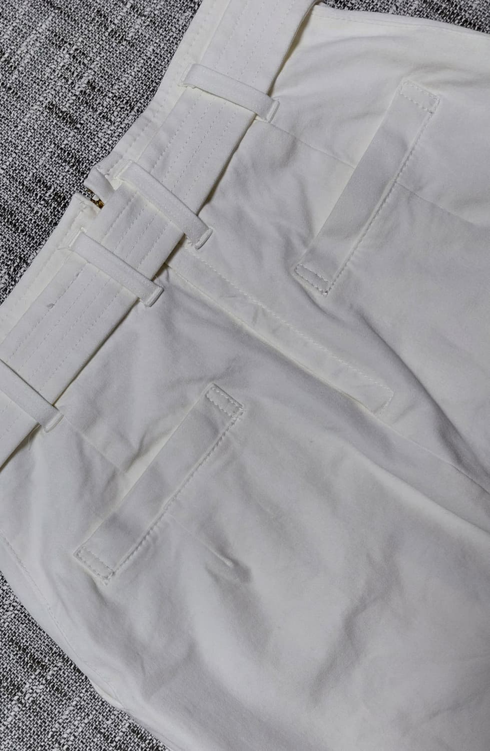 PINKY&DIANNE 골드벨트 랩 미디 스커트 (화이트/36) 상품이미지9