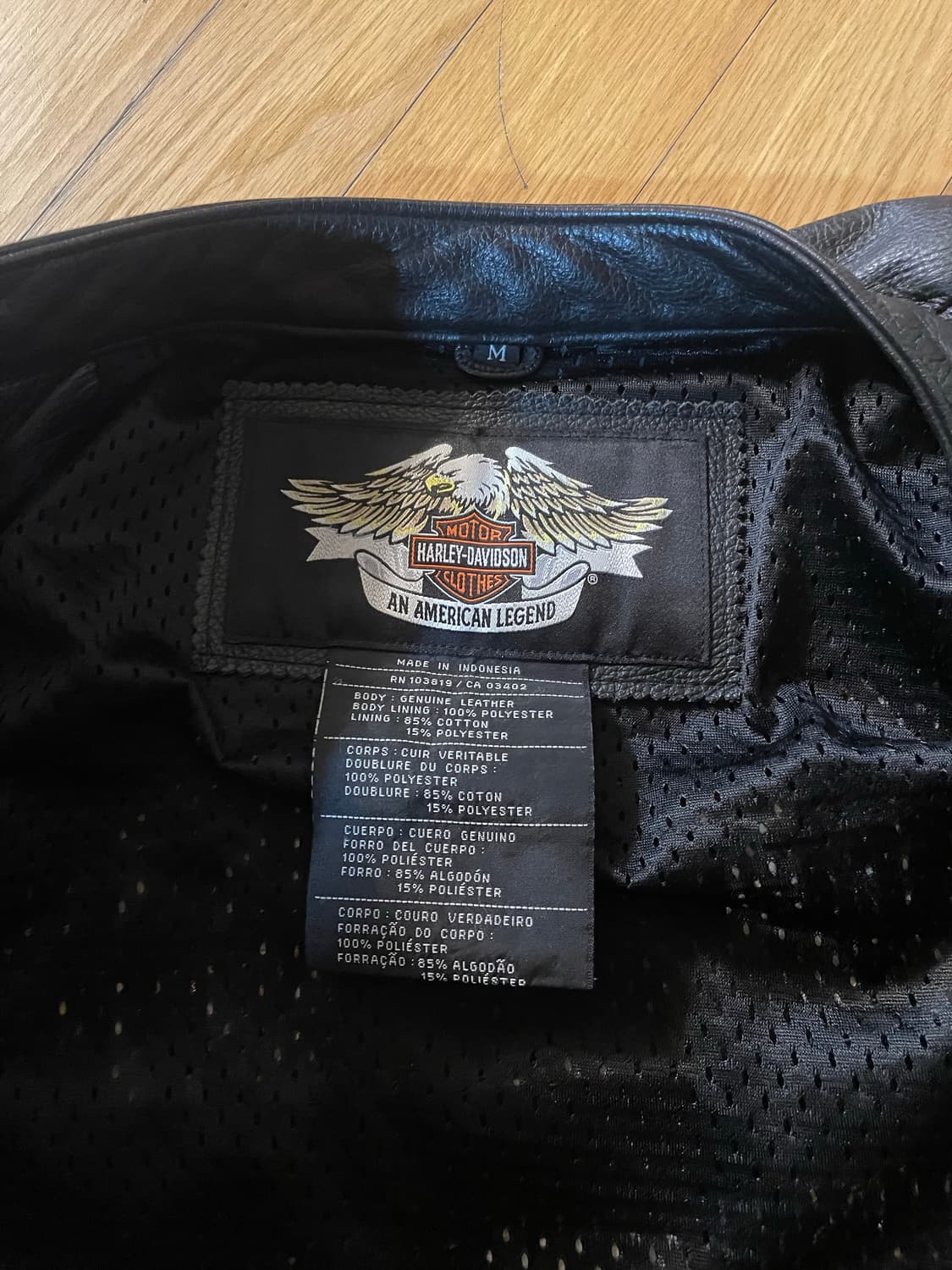 90s Harley Davidson 할리 가죽 자켓 상품이미지4