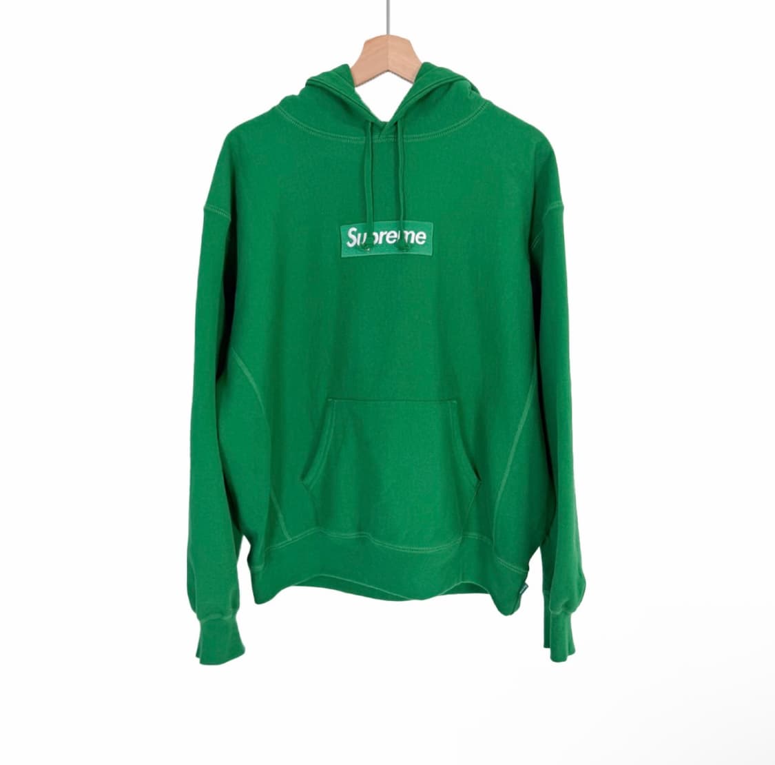 [M] 슈프림 남성 24fw 박스로고 스웨트 셔츠 후드 티셔츠 그린 상품이미지1