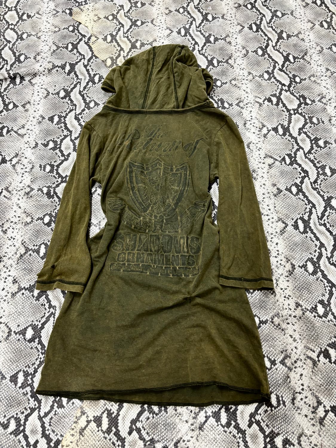 “Heaven and Earth” 00’s Print Skull Hood 상품이미지5