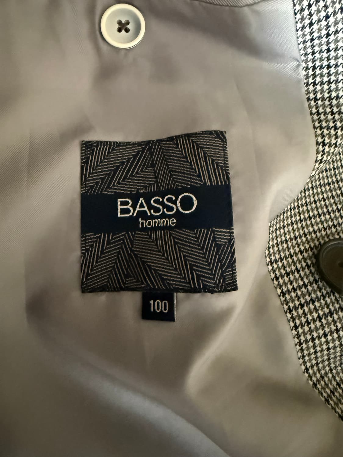 BASSO homme 하운드투스 체크 트렌치 코트 100 상품이미지3