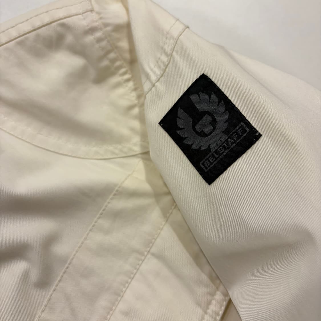 [38] 벨스타프 로드마스터 수입택 화이트 아이보리 자켓 D434 상품이미지4