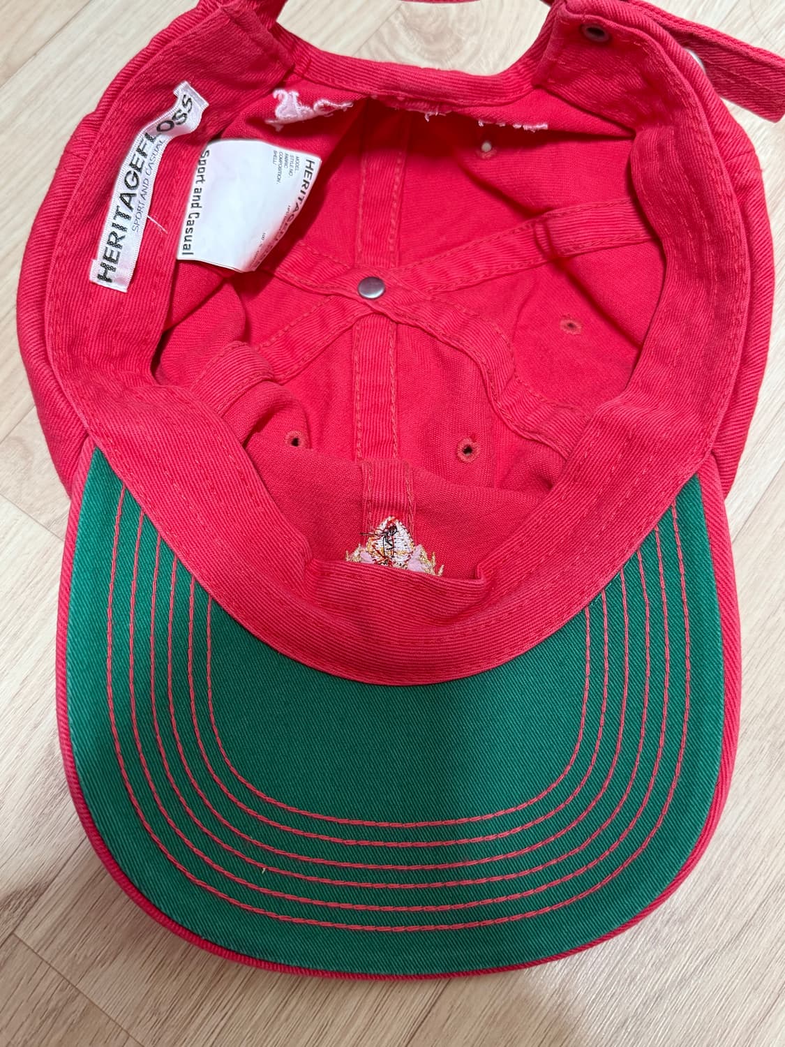 헤리티지플로스 핑크 볼캡 상품이미지3