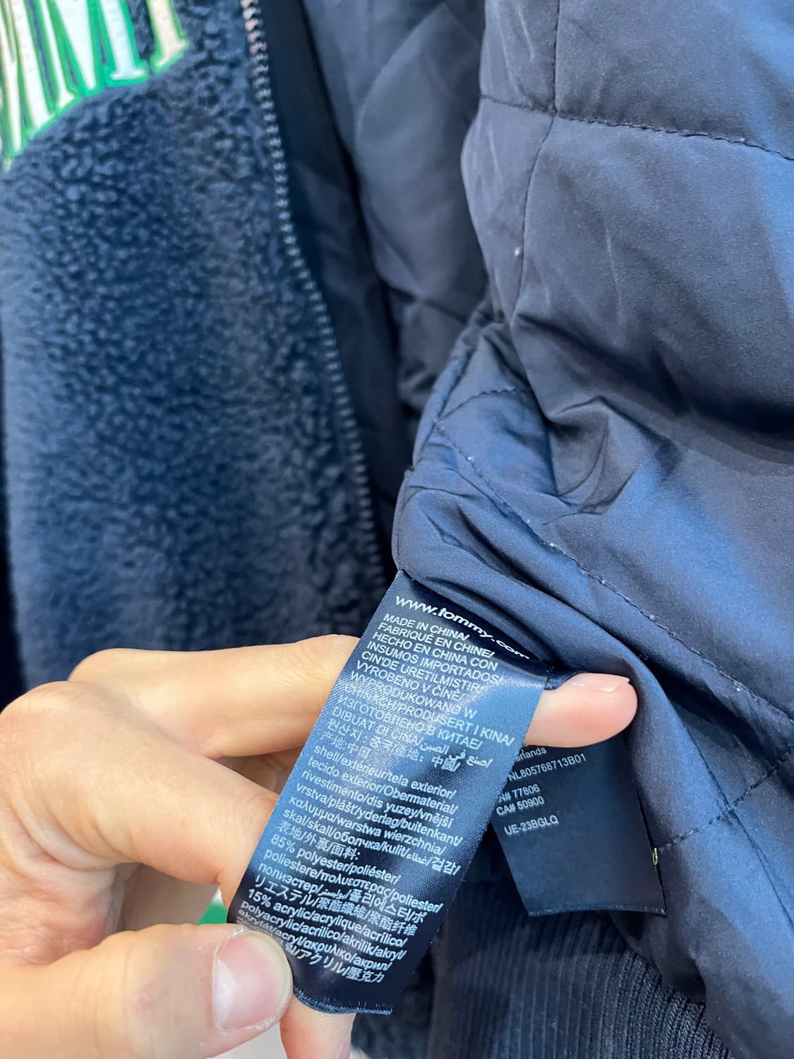 타미힐피거 컬리진 플리스 스타디움 자켓 상품이미지6