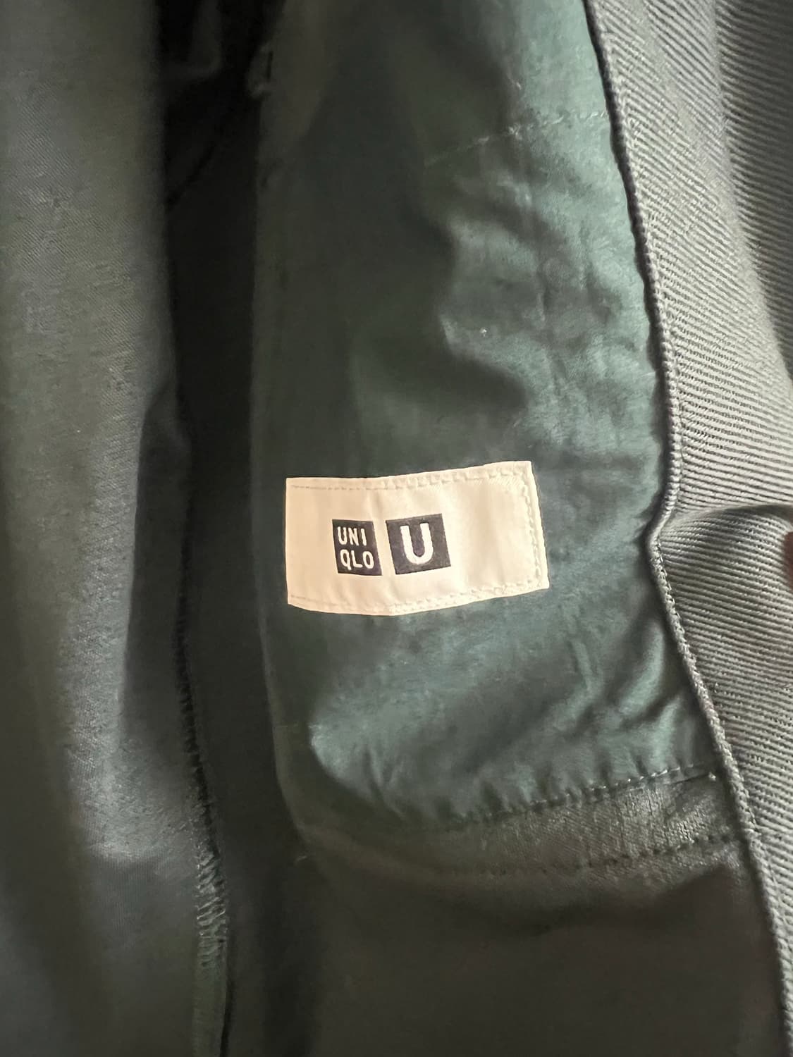 유니클로U/저지 셔츠 자켓 네이비/M 상품이미지4